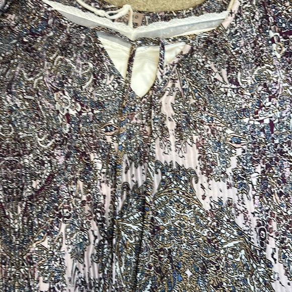 Como Vintage boho cold shoulder blouse 3X - Picture 3 of 11